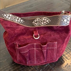 Tylie Malibu suede shoulder bag